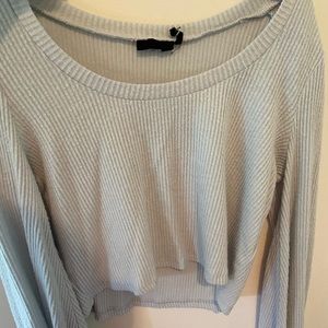 Urban Outfitters Blue Cropped Sweater